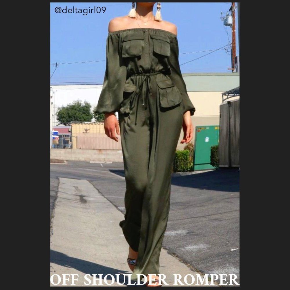 SEXY OFF SHOULDER ROMPER!